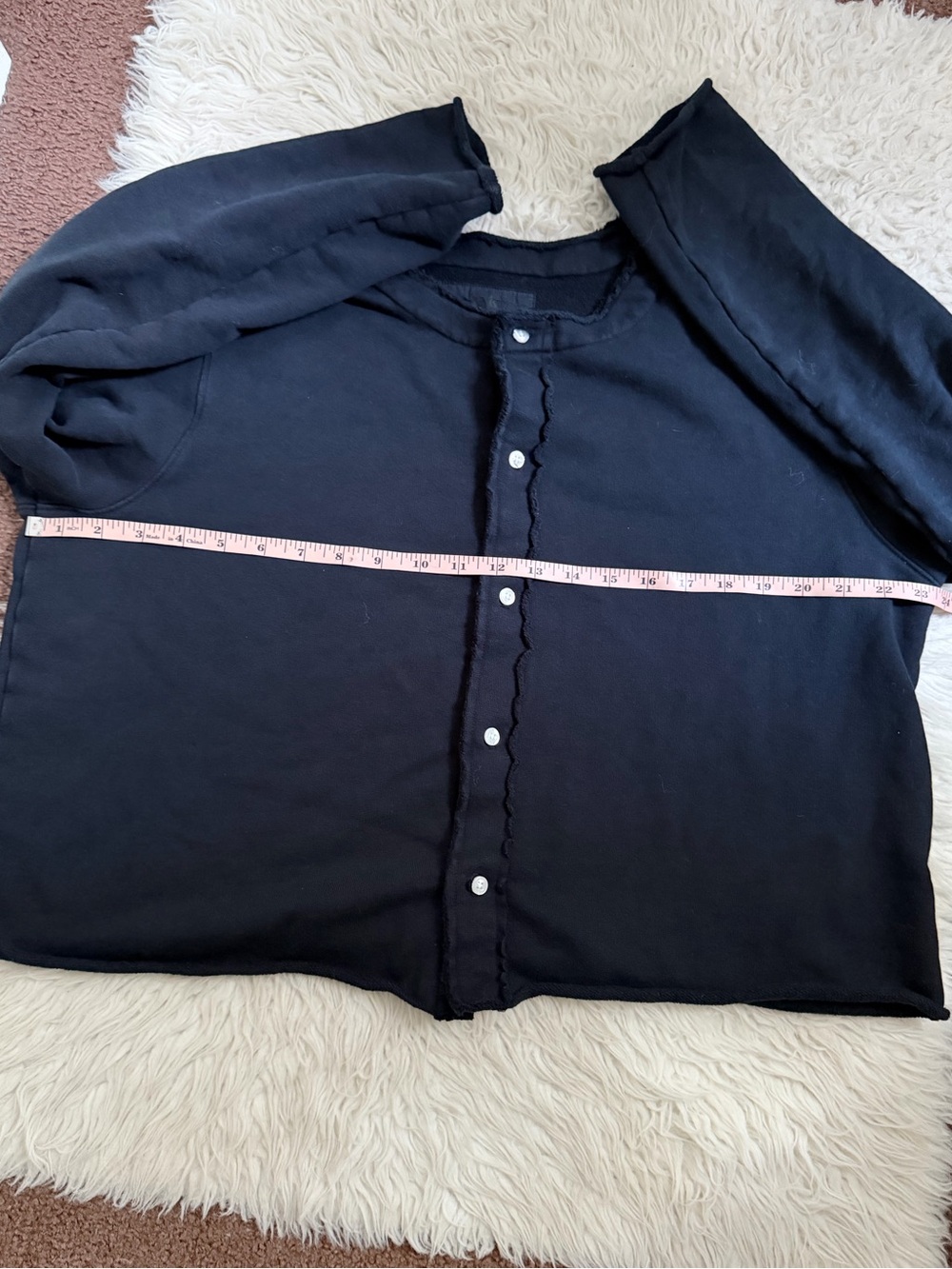 Frank & Eileen Jackie Button Front Cardigan - Black - Picture 5 of 6